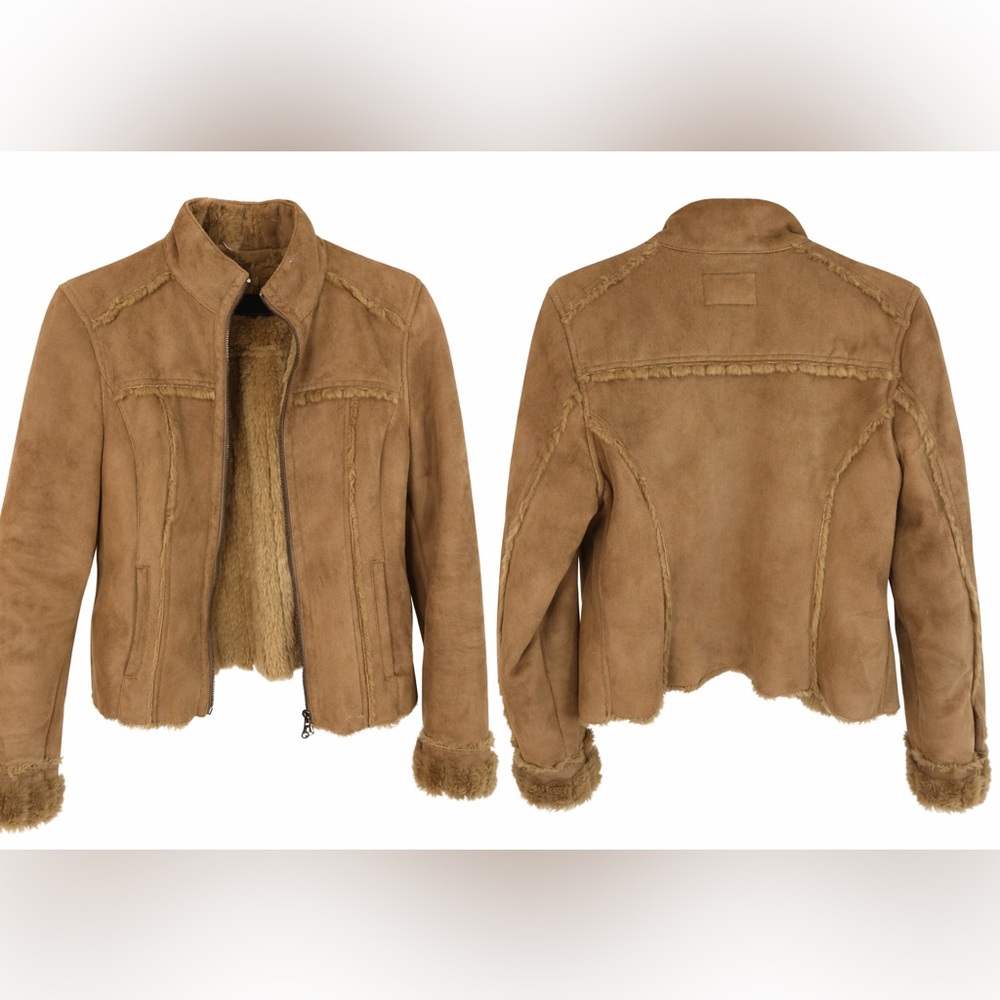 Calvin Klein M Women’s Jeans Brown Teddy Jacket